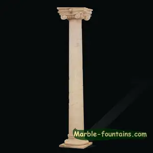 entrance gate column solid marble stone man made pillar design