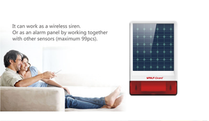 Alarma GSM inalámbrica, energía Solar, luz de sonido al aire libre, sirena (YL-007SGS) - Product Image 6