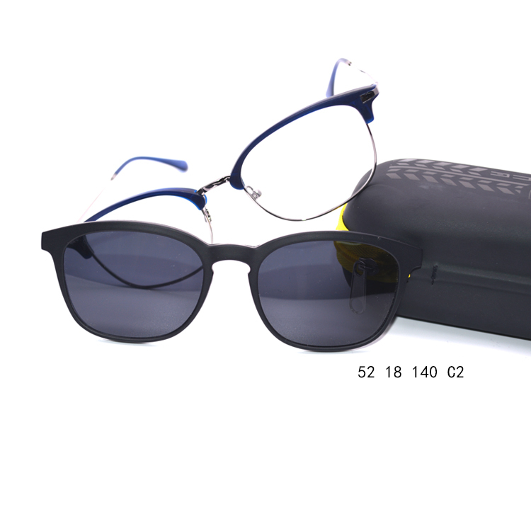 UV400 Gafas de sol de Moda de Metal de sol Redondas de la Marca replica Pistola polarizó el clip en gafas de sol Al Por Mayor