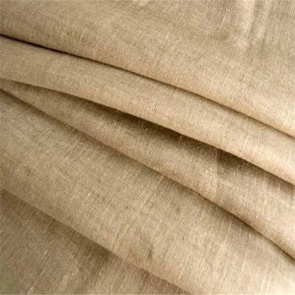 High quality bleached white pure linen fabric