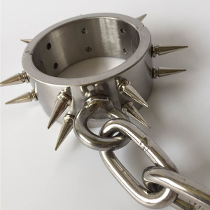 Manchettes chaîne en acier inoxydable, jouets sexuels pour jeux pour adultes, fers aux jambes, contraintes de Bondage, contraintes en esclave, poignets de cheville à pointes, Bdsm - Product Image 4
