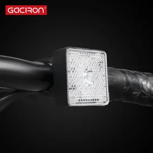 จักรยานความปลอดภัยสะท้อนแสง Suppliers-Smart Sensor Light Reflector 80LM ด้านหน้าคำเตือนความปลอดภัยจักรยานไฟชาร์จไฟชุดจักรยาน