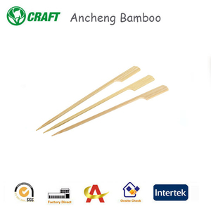 Japonés en forma de pistola hamburguesa selecciones giro azúcar palillos brochetas de bambú plana - Product Image 6
