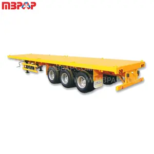 Flatbed Trailer 3 As 40 Ft 3 Assen Flatbed Container Oplegger Flatbed Container Aanhanger