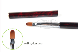 BQAN 2024 <span class=keywords><strong>Professionnel</strong></span> Noir Rouge Poignée En Métal Nylon Cheveux UV <span class=keywords><strong>Gel</strong></span> Brosse Nail Art Brosses Fourniture - Product Image 4