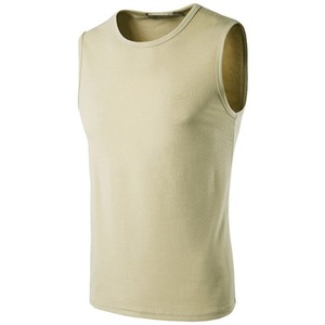 Fuente de la fábrica de Encargo Del Color Sólido <span class=keywords><strong>Camisa</strong></span> Para <span class=keywords><strong>Hombre</strong></span> <span class=keywords><strong>Sin</strong></span> Mangas Camiseta - Product Image 1