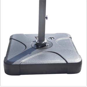 HDPE Plastic Sand Water Filled Cantilever Offset Umbrella Hanging Parasol Cross Base Weight Set umbrella base