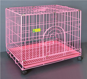 โรงงานในประเทศจีนทำให้ทนทานเหล็กกรงสุนัขที่มีล้อสำหรับการขาย - Product Image 3