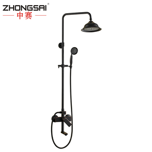 Lavabo En Laiton Salle De Bains Noir Pluie Ensemble De Douche avec douche à main tête - Product Image 2