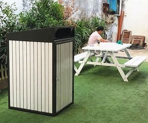 Gavin Custom Made 240L Metal and Solid Timber Large Garbage Can Enclosure Wooden <strong>Wheelie</strong> <strong>Bin</strong> Surround - Product Image 5