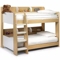 Однотонная деревянная детская двухъярусная кровать, детская двухъярусная кровать