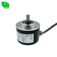 Encodeur rotatif à couple élevé 2000 PPR, diamètre 50 mm, arbre 8 mm, encodeur rotatif incrémental, sortie de tension 5-24 V