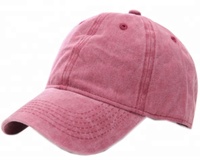 6 paneles al por mayor 100% algodón clásico pesado lavado vintage estilo polo gorra de béisbol y sombrero sólido para hombres papá