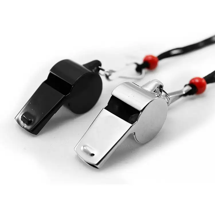 RS Extra laute Pfeife mit Lanyard Metal Sports Whistle Edelstahl pfeife für Schiedsrichter