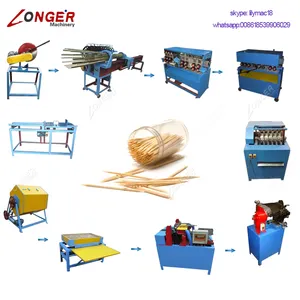 Factory Price Raw Material Manufacturing Tooth Pick Make Processing Equipment Production Line Toothpick Making Machine For Sale