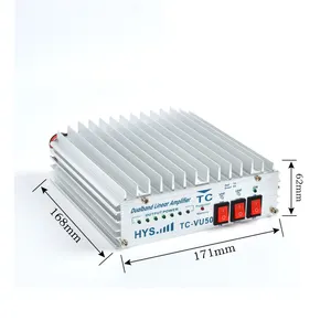 TC-VU50 VHF UHF automatic TX RX and 50w max output 12V power amplifier