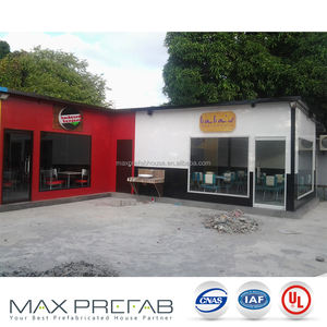 T modular estructura de acero pequeña casa prefabricada para tienda de postres - Product Image 3
