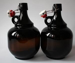 1L 2L Amber Brewing Bottle Swing Top Homemade Beer Bottle Air-tight sealed <strong>Wine</strong> Glass <strong>Container</strong> - Product Image 3