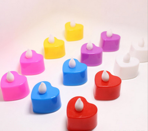 Luces LED en forma de corazón sin llama, vela alimentada por batería para boda, Día de San Valentín, fiesta, hogar, decoración de dormitorio - Product Image 6