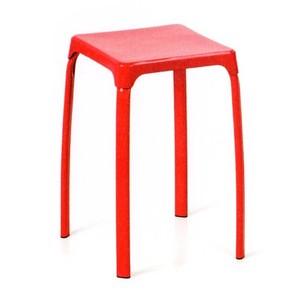 Top Jingle barato forma cuadrada silla taburete de plástico púrpura - Product Image 6