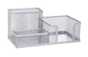 Metal Mesh Office Desk <span class=keywords><strong>Organizer</strong></span> con 3 Scomparti per le Penne, Memo, Clip. - Product Image 5
