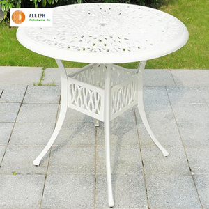 Pas cher prix En Plein Air Meubles En Fonte D'aluminium café table à manger - Product Image 1