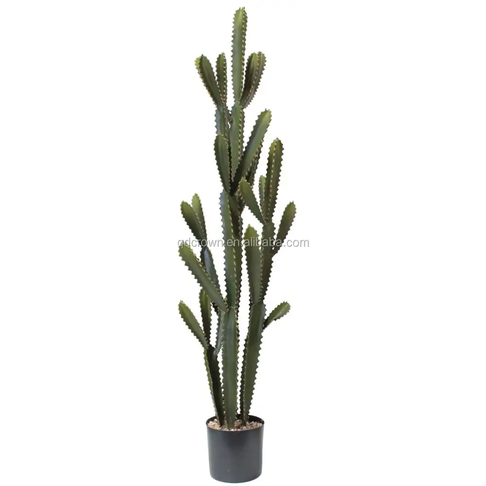 Nearly Natural Decorative column bonsai faux cactus large artificial fake cactus plants