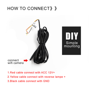 Caméra arrière starlight HD wifi pour voiture, <span class=keywords><strong>plaque</strong></span> d'<span class=keywords><strong>immatriculation</strong></span>, caméra arrière pour Parking, Vision nocturne, 170 degrés - Product Image 3