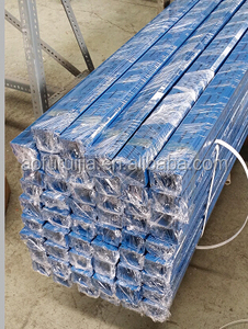 Unequal Type 1-1/2"X2-1/2"X10feet Blue Color Power Coated Steel Slotted Angle Iron - Product Image 4