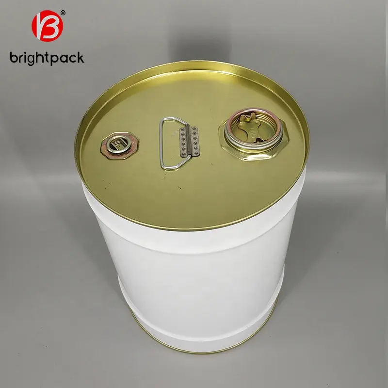 Liên Hợp Quốc Được Phê Duyệt Kim Loại Thép Tin 5 Gallon 20 Lít Hóa Chất Sơn Dầu Xô Thùng Thùng Với Nắp