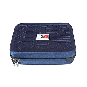 BRN Hard Shell EVA Zippered Carry Portable Electronics USB <strong>Cable</strong> Elastic Organizer Case <strong>Bag</strong> - Product Image 2