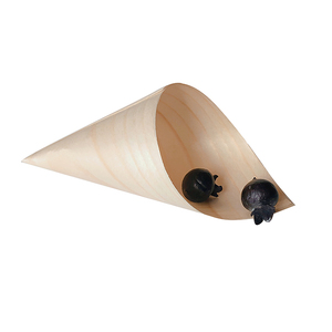 Jimao Cône de crème glacée en bois de pin naturel <span class=keywords><strong>jetable</strong></span> promotionnel pour les fêtes - Product Image 5