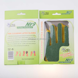 Gants en caoutchouc de silicone de cuisine bon marché avec 5 doigts - Product Image 3