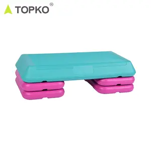 TOPKO wholesale custom logo gym fitness step workout exercise aerobics trainer useful PP aerobic step platform