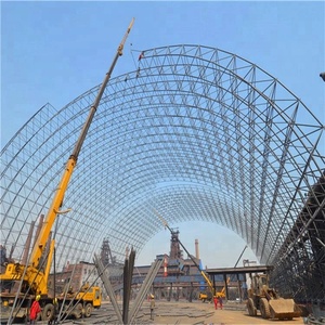 Estructura <span class=keywords><strong>de</strong></span> acero para techo <span class=keywords><strong>de</strong></span> armazón espacial, diseño <span class=keywords><strong>de</strong></span> nave industrial metálica usada para almacenamiento, en venta - Product Image 4