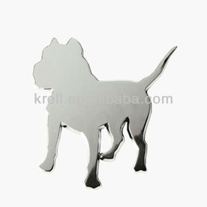 2018 decorative pit bull chrome personalized car emblem badge <span class=keywords><strong>logo</strong></span> - Product Image 1