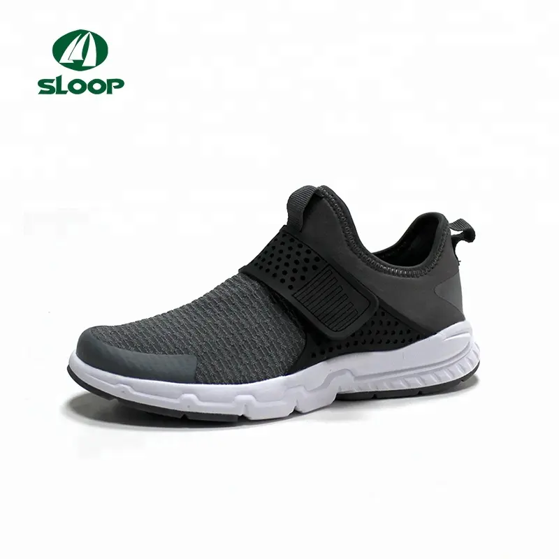 Customized gray mesh high elastic sneakers New sport running shoe OEM mens top quality jogging shoes