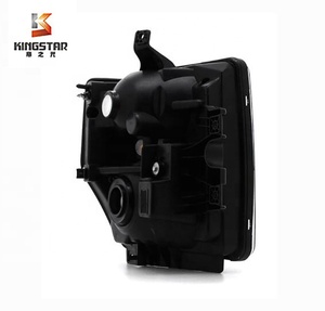 ซ้ายและขวาสีดำที่อยู่อาศัยไฟหน้านำไปใช้กับ08-10ฟอร์ด F250ซูเปอร์หน้าที่โคมไฟไฟหน้า - Product Image 3