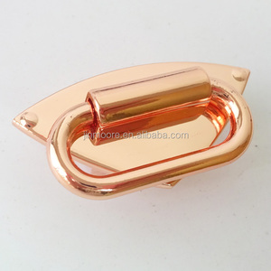 Connecteur d'ancrage pour sangle de sac en alliage de zinc plaqué or rose avec diamants SAC02 - Product Image 4