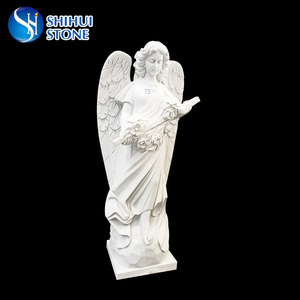 <span class=keywords><strong>Statua</strong></span> di Angelo in <span class=keywords><strong>Marmo</strong></span> a Grandezza Naturale SH STONE per Cimiteri o Giardini - Product Image 6