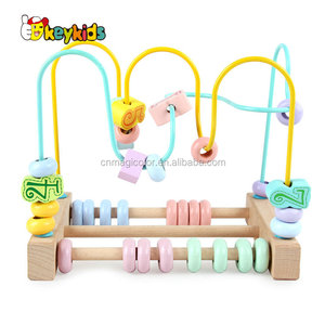 Meilleur vente intelligente en bois fil <span class=keywords><strong>perle</strong></span> <span class=keywords><strong>labyrinthe</strong></span> jouets pour bébé W11B193 - Product Image 5