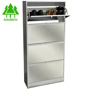 hot selling good service shoe cabinet with full length mirror