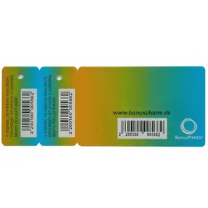 Wholesale membership PVC secured combo card with Barcode Printing