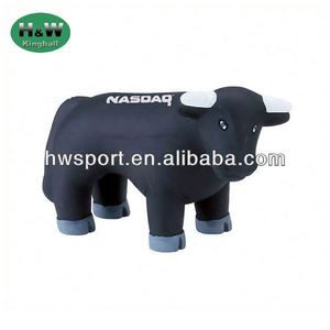 Giocattolo promozionale di Reliever palla antistress a forma di toro in schiuma PU - Product Image 1