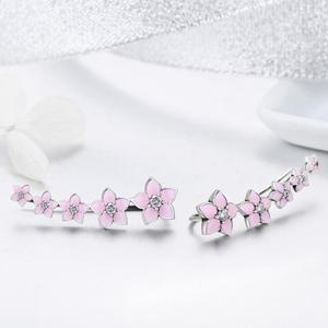 Bông Tai Dạng Khối Pha Lê BAGREER SCE256, Bông Tai Đá Cubic Zirconia - Product Image 4