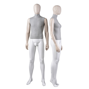 Mannequins en bois à grain de bois, tête et bras nus, sexy, chauds, grandeur nature, hommes et femmes, réalistes - Product Image 5