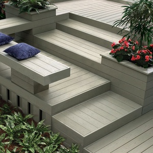 Stile moderno di alta qualità legno testurizzato impermeabile PVC vinile all'aperto plastica composito <span class=keywords><strong>Decking</strong></span>