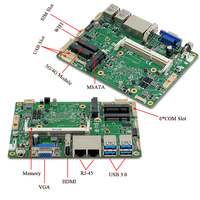 Mini Ordenador Industrial Sin Ventilador XCY, Core I7 4500u, Doble LAN Ethernet, Win10 Linux, Seis RS232 RS485, Ocho USB