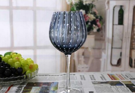 Haonai cheap wholesale glasses bulk crystal colored stemmed wine glass
