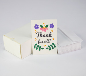 Tarjetas de agradecimiento de 48 unidades, venta al por mayor de fábrica, papel de 250 gsm, tarjeta de agradecimiento de 4x6 pulgadas - Product Image 2